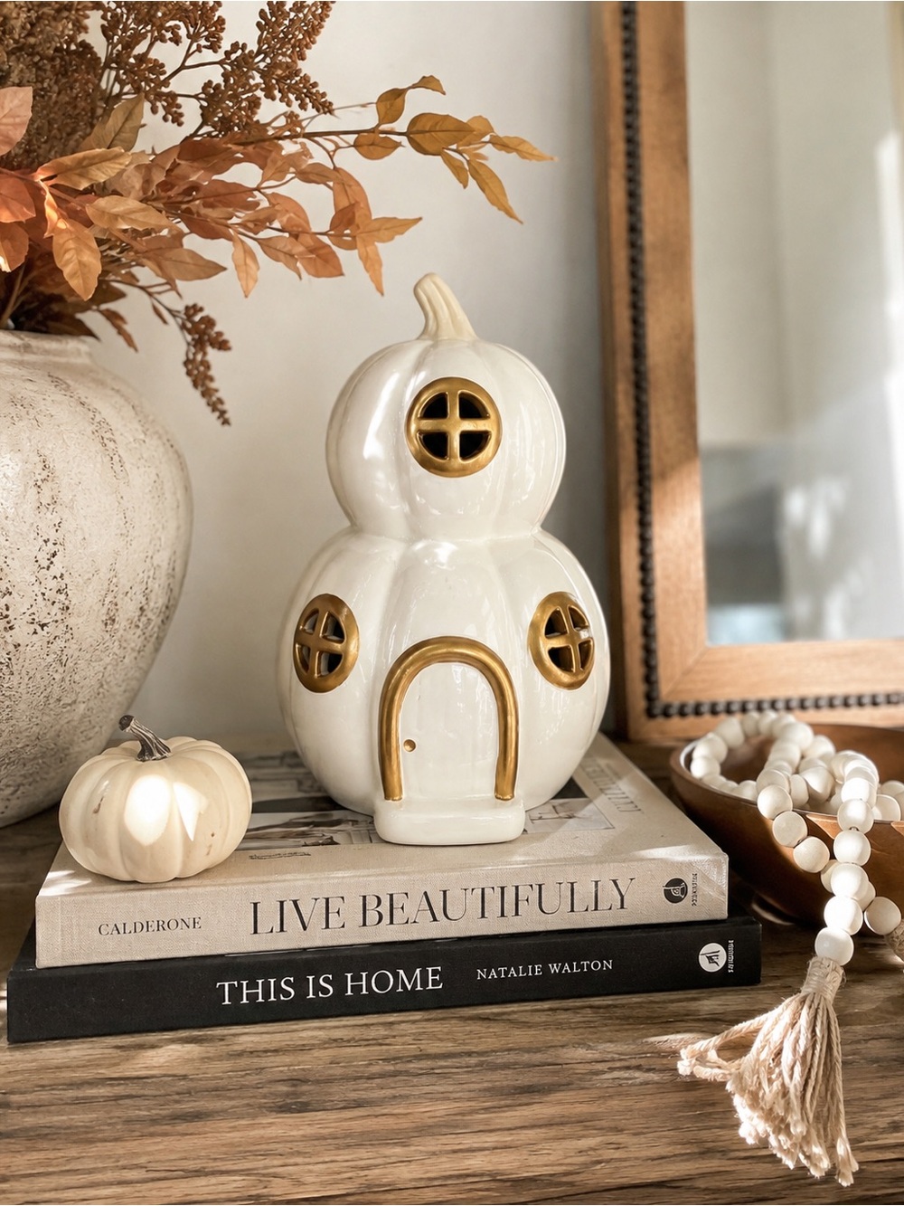 Target Bullseye Playground White Stacked Pumpkin House Light Up Halloween Decor